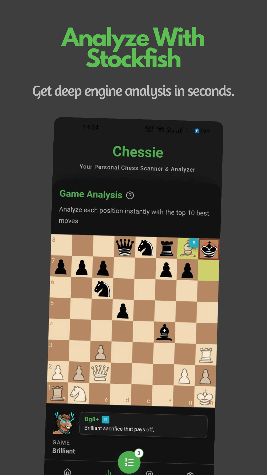 Analyze with Stockfish